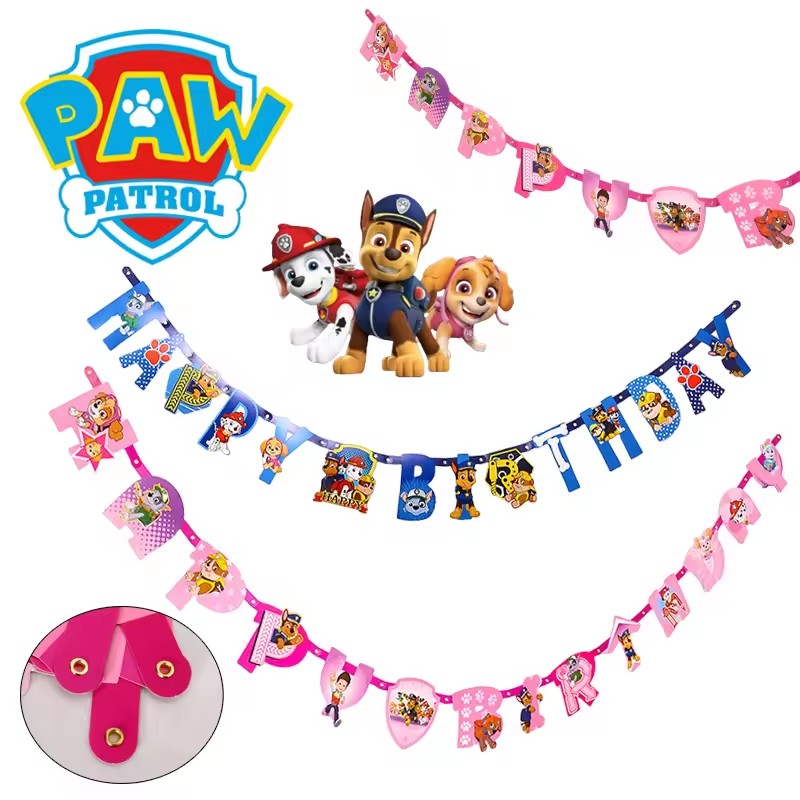 Baby Products Dropshipping - Paw Patrol Thema Serie Verjaardag Bunting