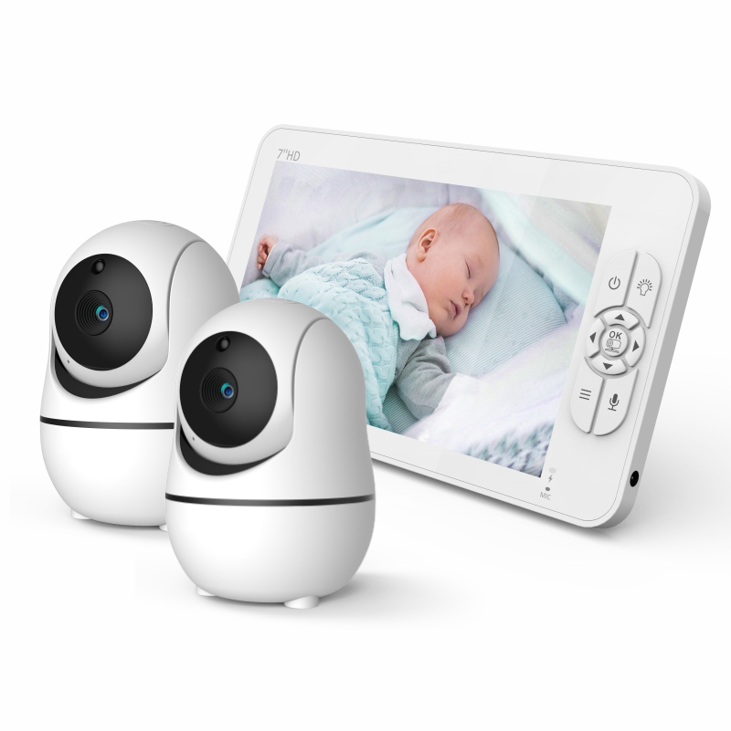 Wireless Baby Monitor - 7 inch IPS-scherm 1V2 draadloze PTZ