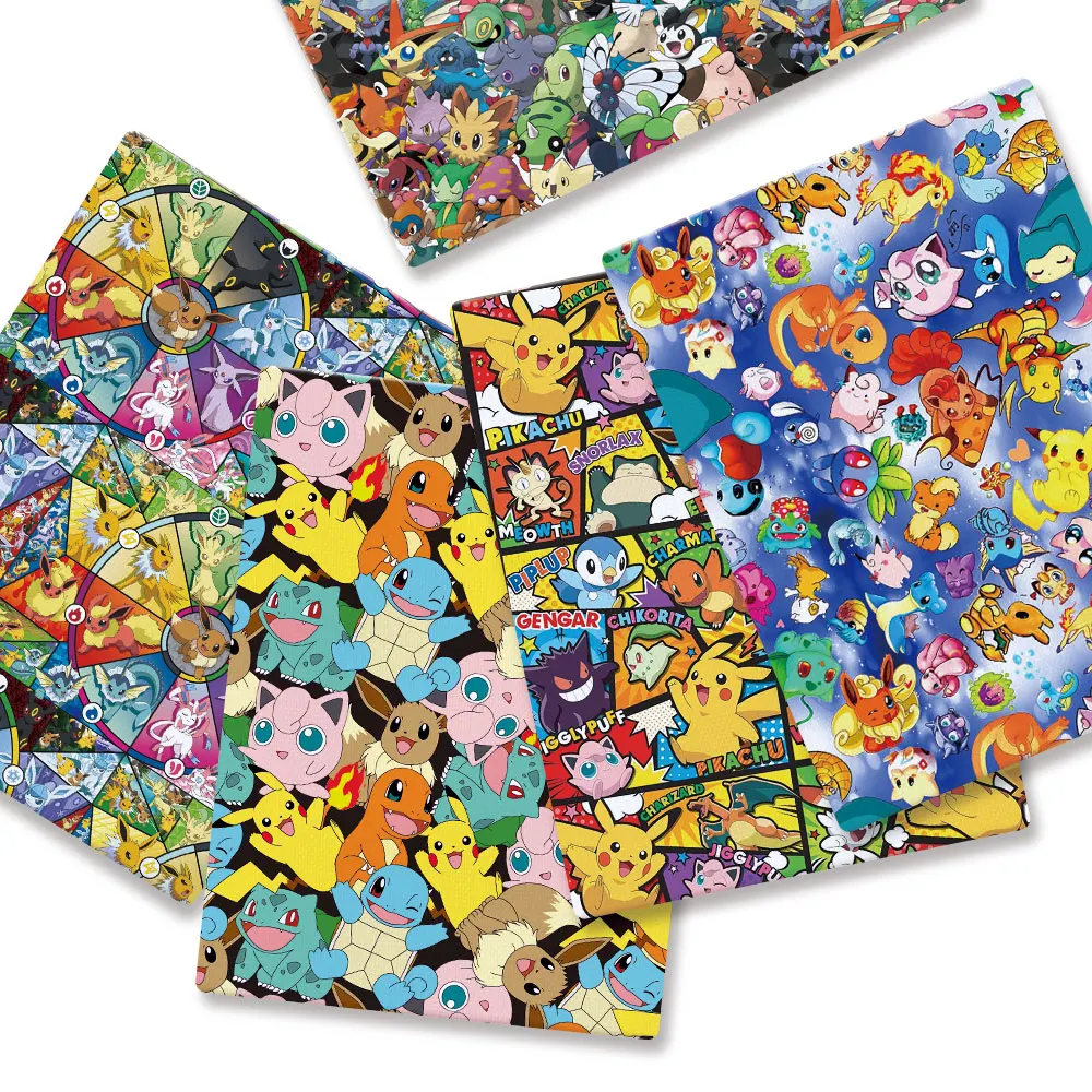Baby Products Japan - Pokemon Cartoon Fabric140*50cm Handgemaakte Naaien Patchwork