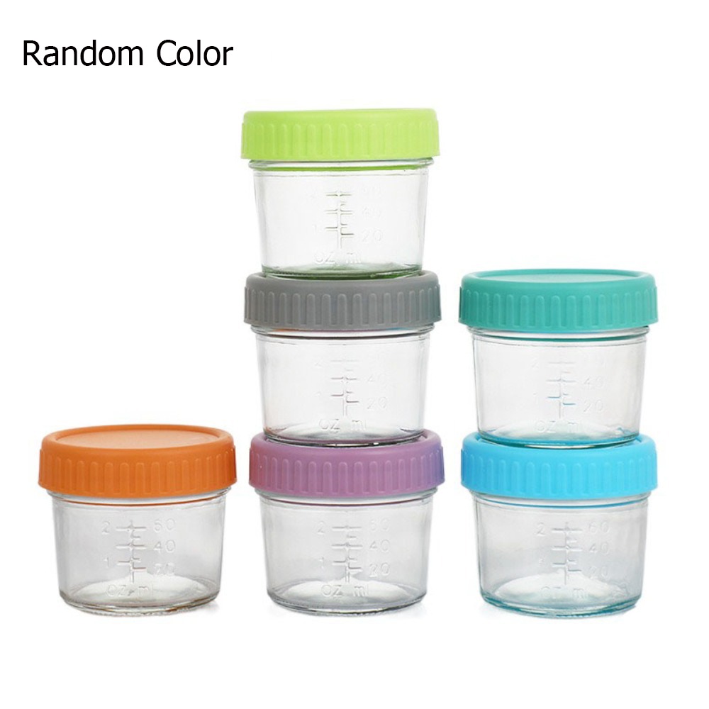Baby Food Storage Jar - 6 stuks multifunctionele glazen babyvoedingpot herbruikbaar