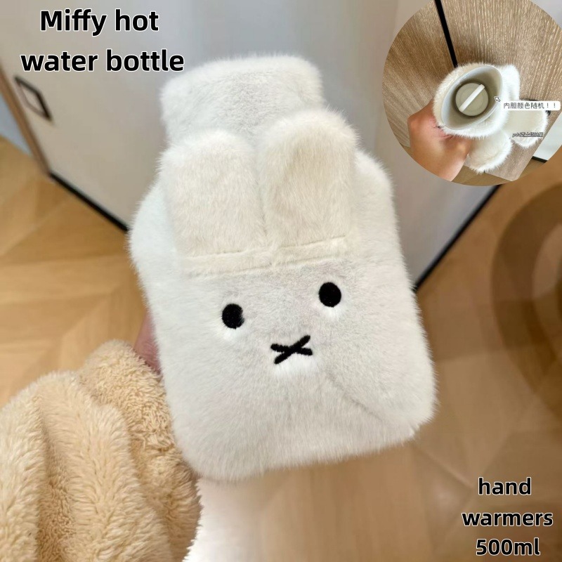 Portable Bottle Warmer - Schattige, zachte Miffy-warmwaterkruik – handwarmer en