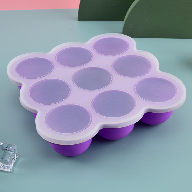 Baby Food Storage Jar - Babyvoeding siliconen bakje 9-delige vriesbak met