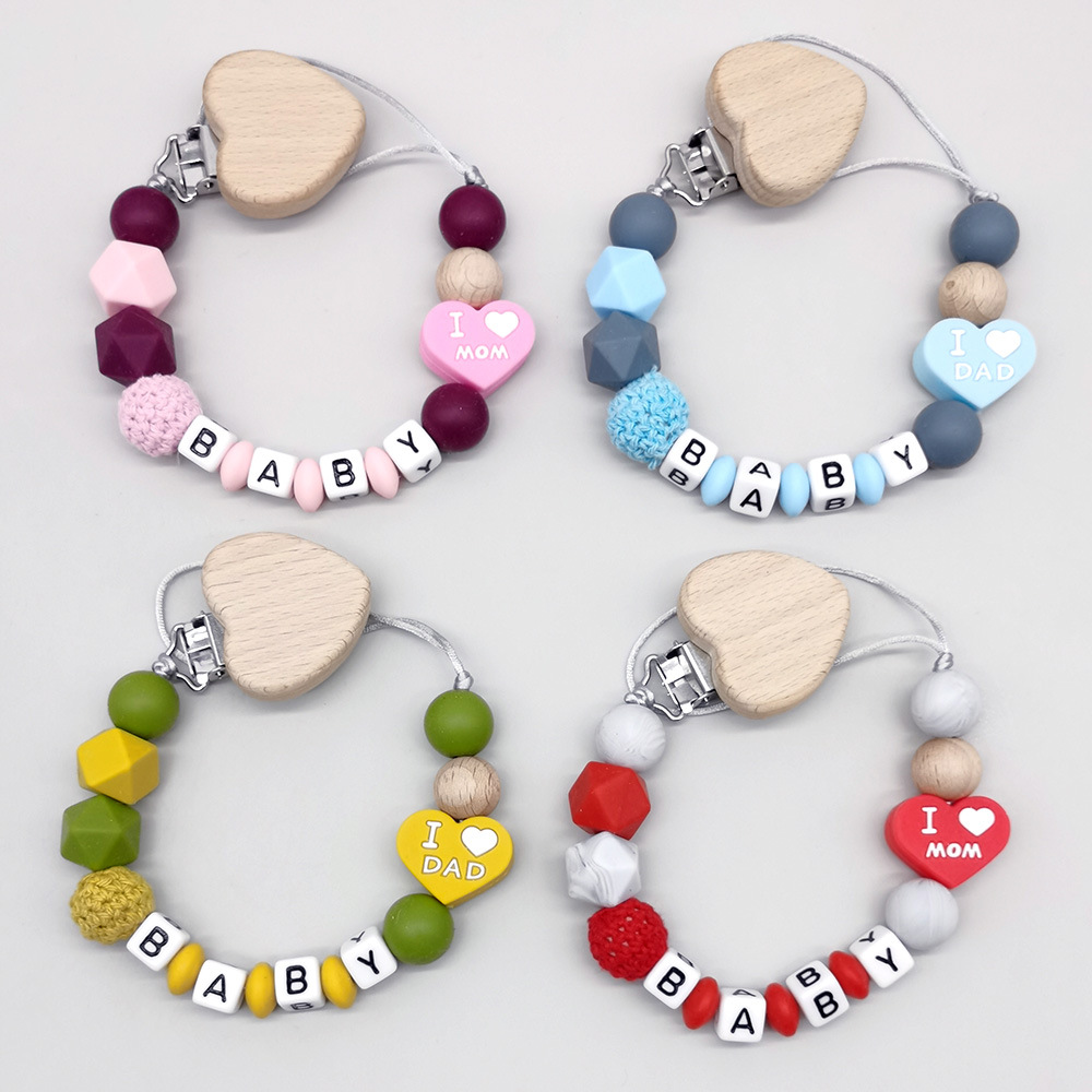Baby Products Dropshipping - Aanpasbare gepersonaliseerde naam baby bijtring fopspeen
