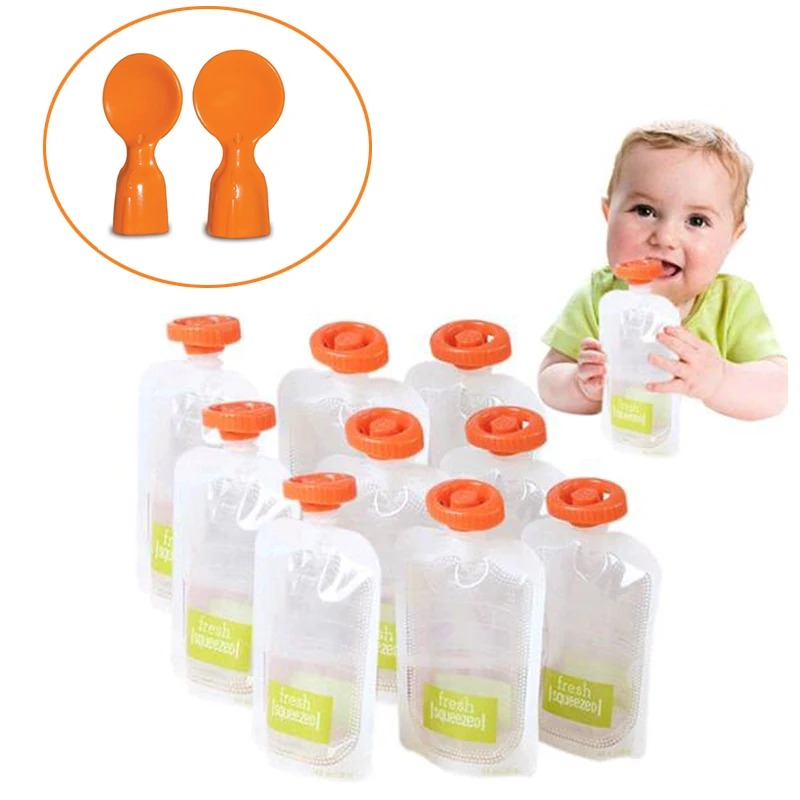 Baby Food Storage Jar - 50 stuks babyvoedsel opbergzakjes, houdt biologisch