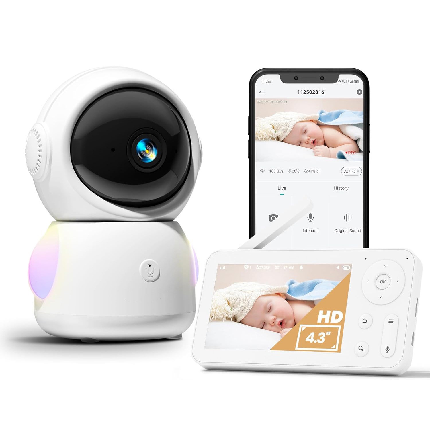 4.3Inch Scherm 2MP 1080P Full  - Wireless Baby Monitor recensie en prijs