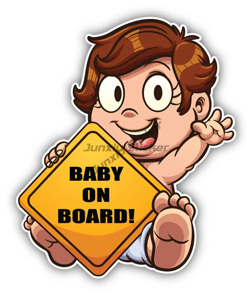 Baby aan boord cartoon vinyl s - Baby Products Packaging recensie en prijs