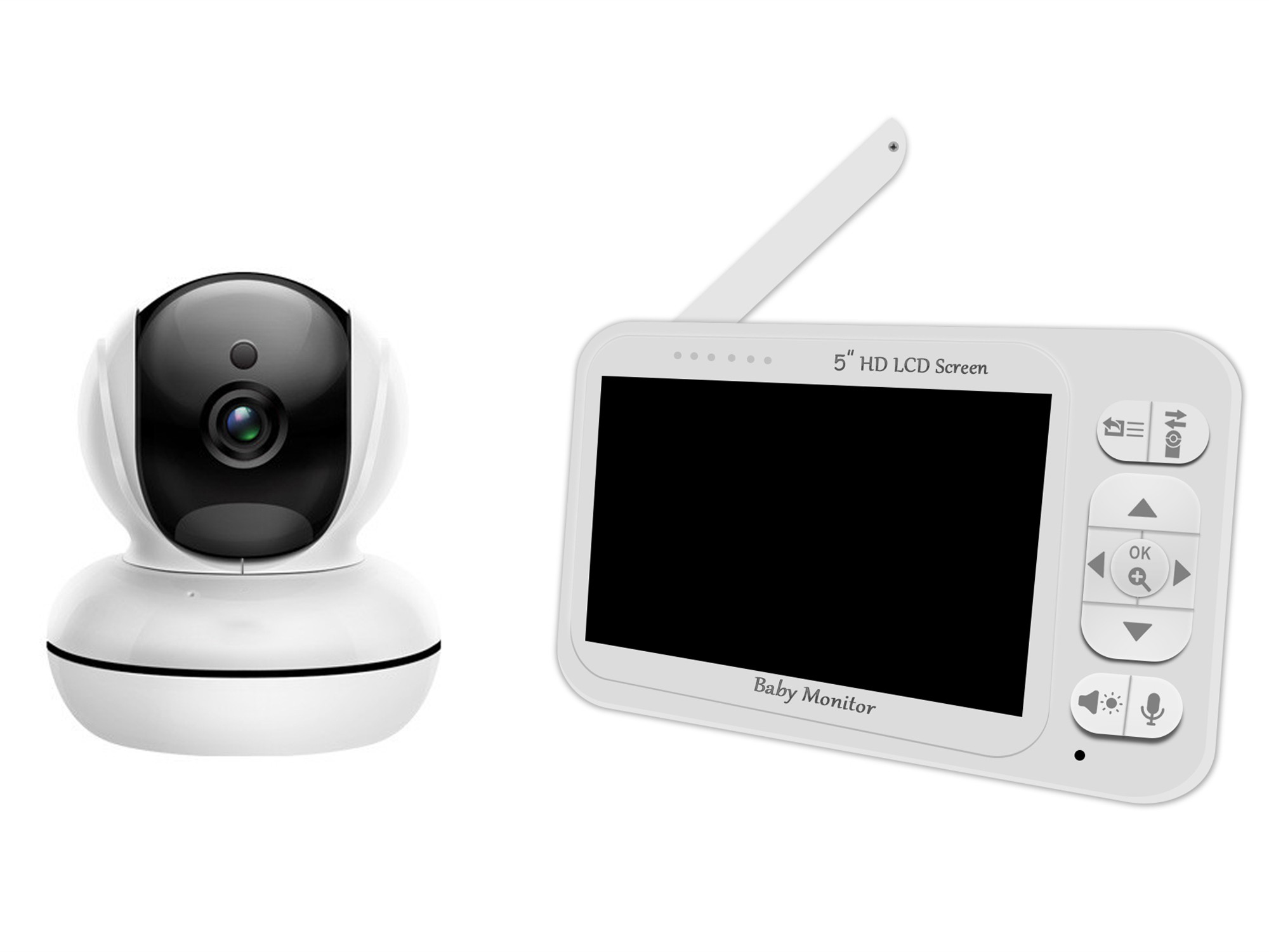 5 inch scherm temperatuurbewak - Wireless Baby Monitor recensie en prijs