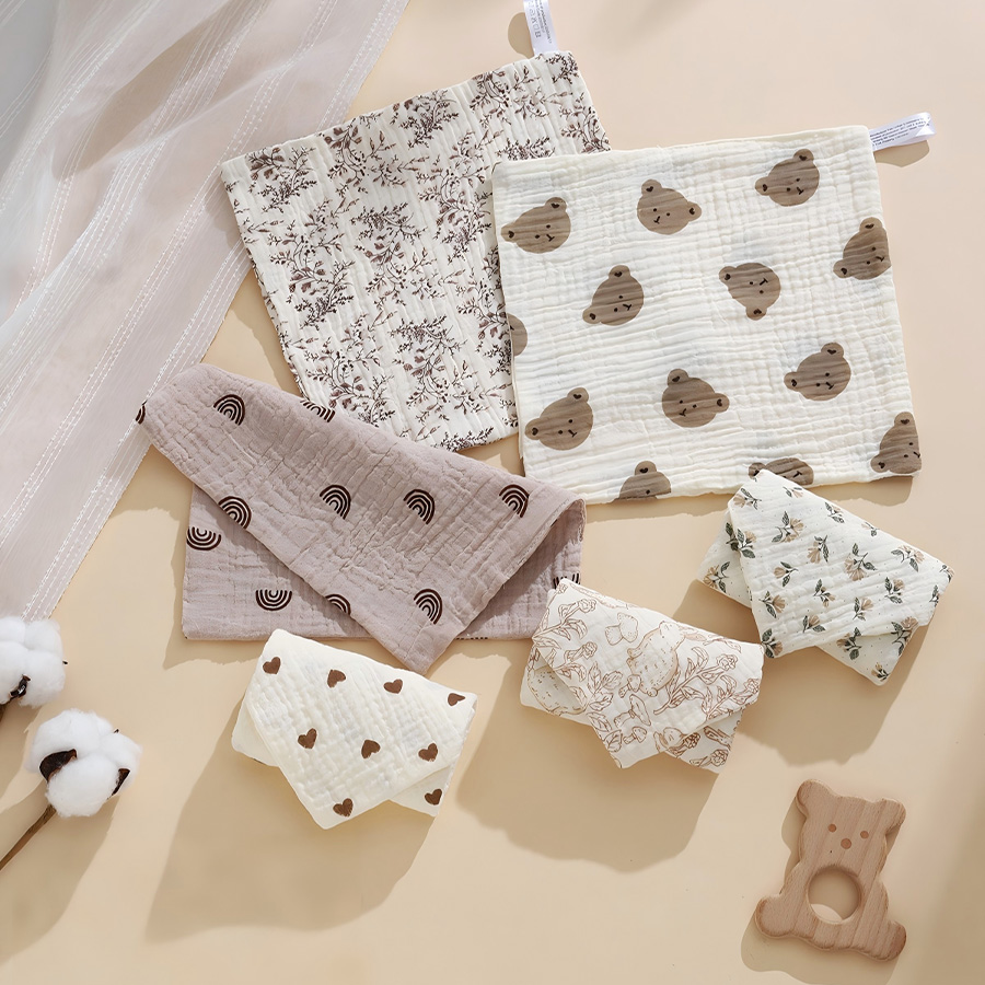 3/5 stuks vierkante gaasdoekje - Baby Products For Face recensie en prijs