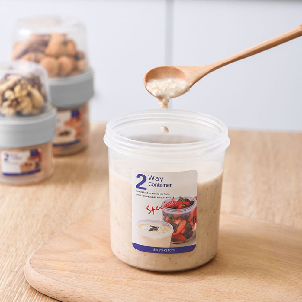 Dubbellaagse lekvrije voedselc - Baby Food Storage Jar recensie en prijs